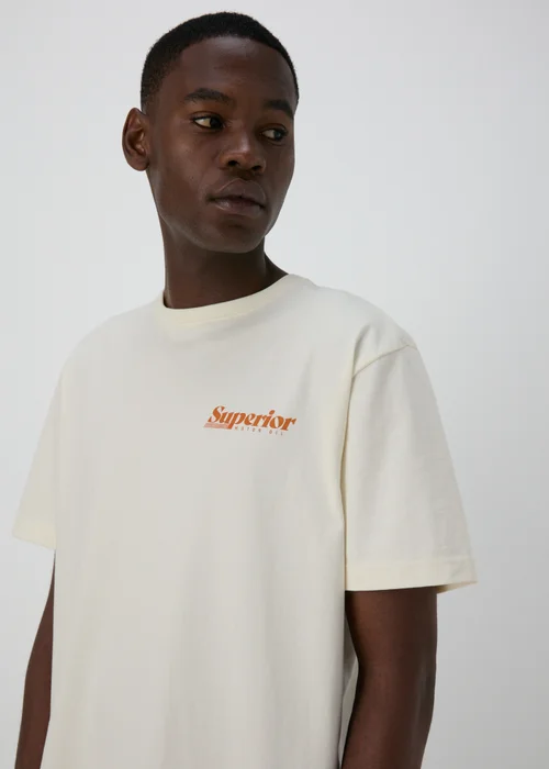 Ecru Superior Graphic T-Shirt - S Image 3