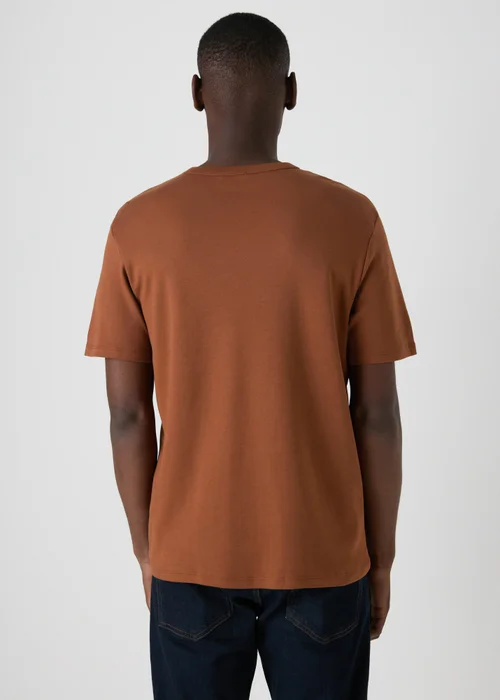 Brown Textured T-Shirt - S Image 2