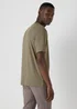 Khaki Textured T-Shirt - S Image 2