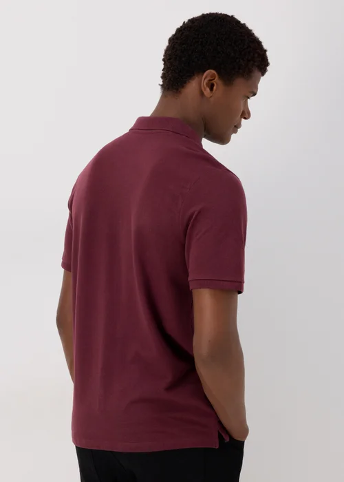 Burgundy Essential Polo Shirt - S Image 2