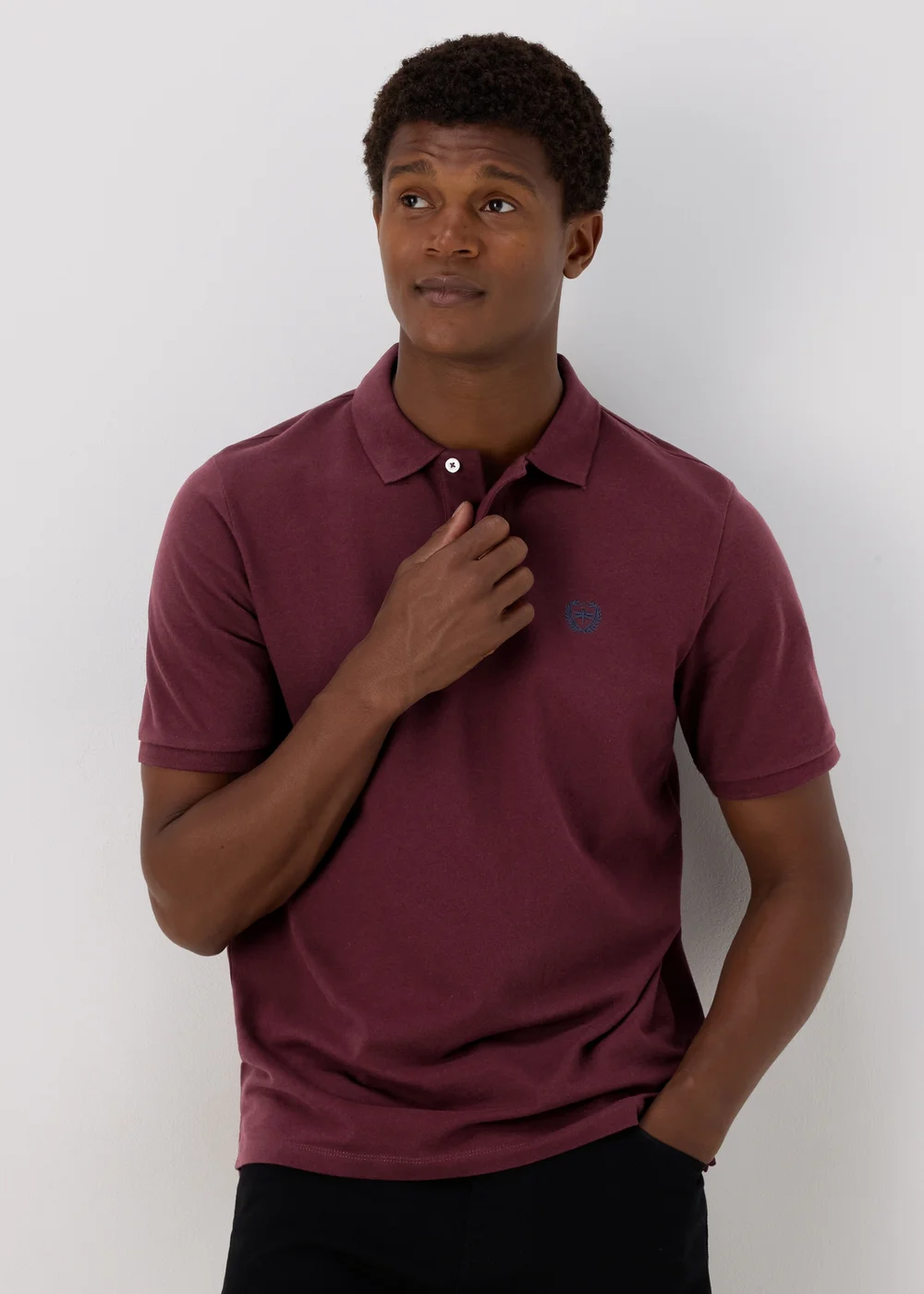 Burgundy Essential Polo Shirt - S Image 1