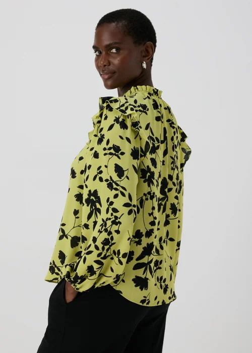 Et Vous Lime Floral Blouse - 8 Image 2