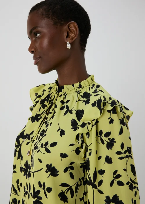 Et Vous Lime Floral Blouse - 8 Image 3