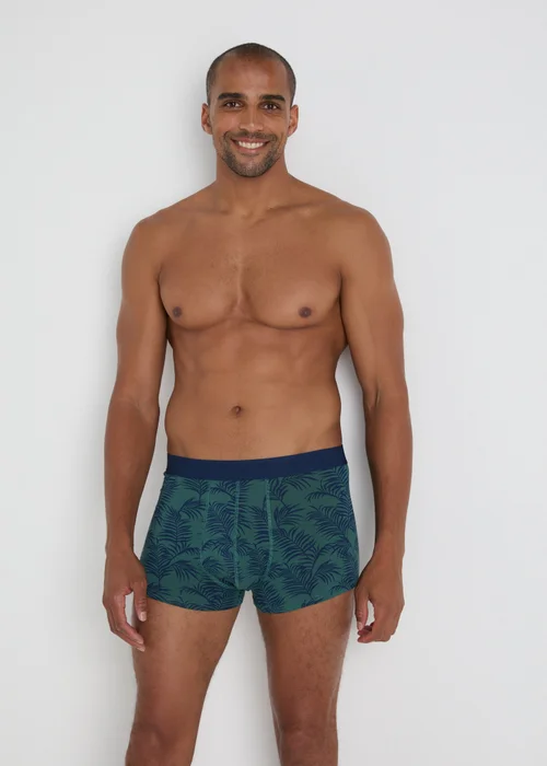 5 Pack Multicolour Leaf Print Hipsters - XS Image 2