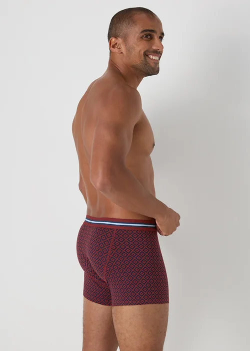 5 Pack Multicolour Geometric Keyhole Boxers - XS Image 3