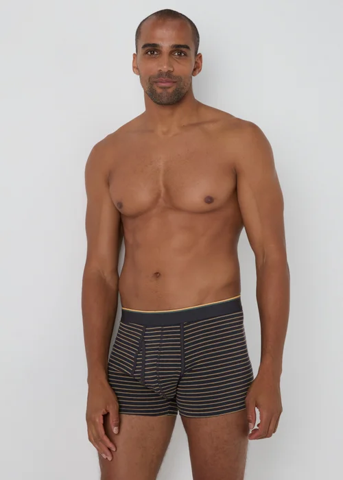 5 Pack Multicolour Stripe Keyhole Boxers - S Image 2