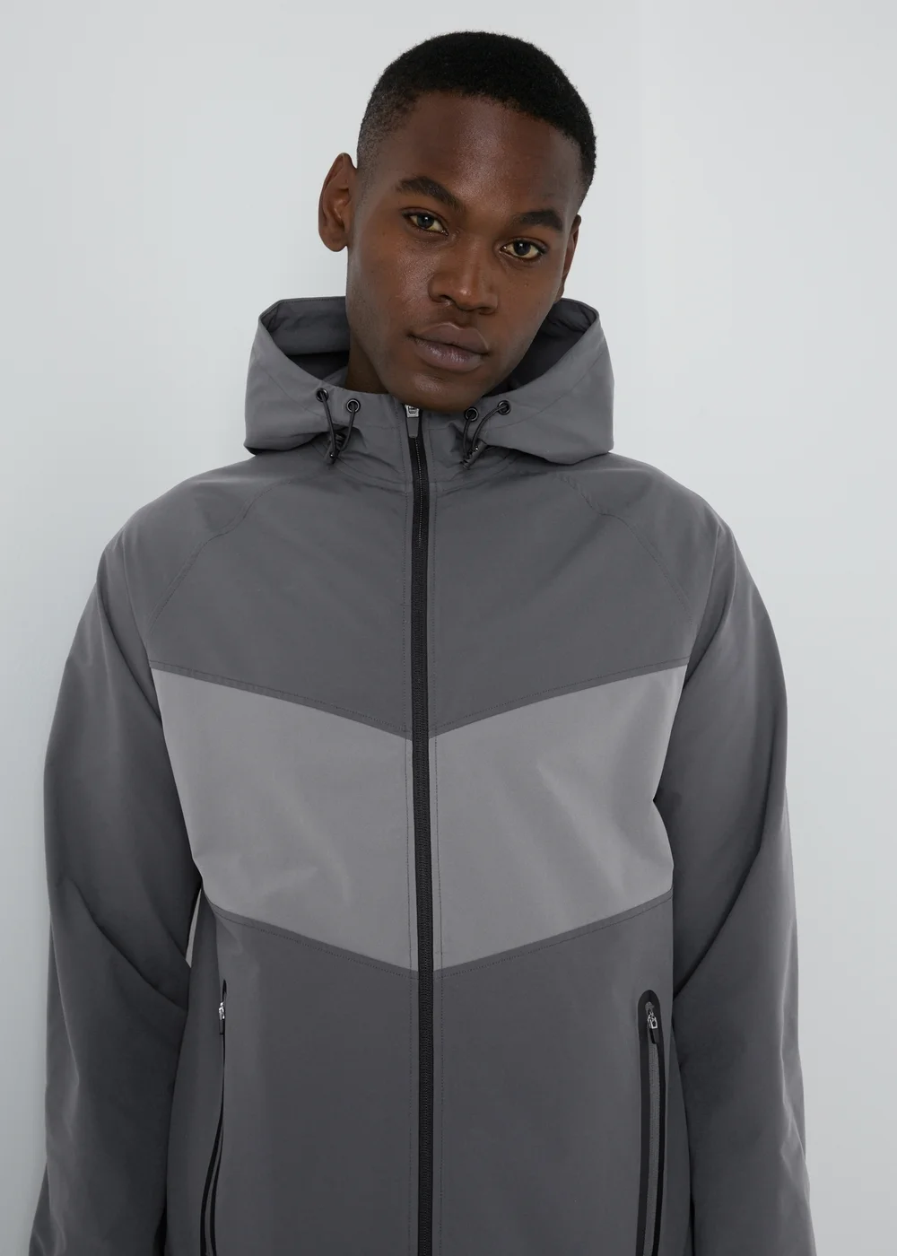 Charcoal Zip Up Tracksuit Jacket - XS Image 3