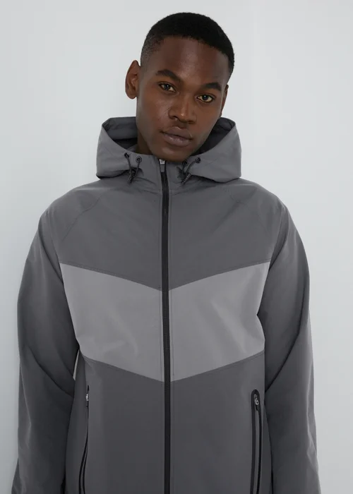 Charcoal Zip Up Tracksuit Jacket - XS Image 3