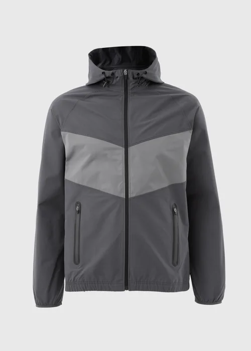 Charcoal Zip Up Tracksuit Jacket - XS Image 4