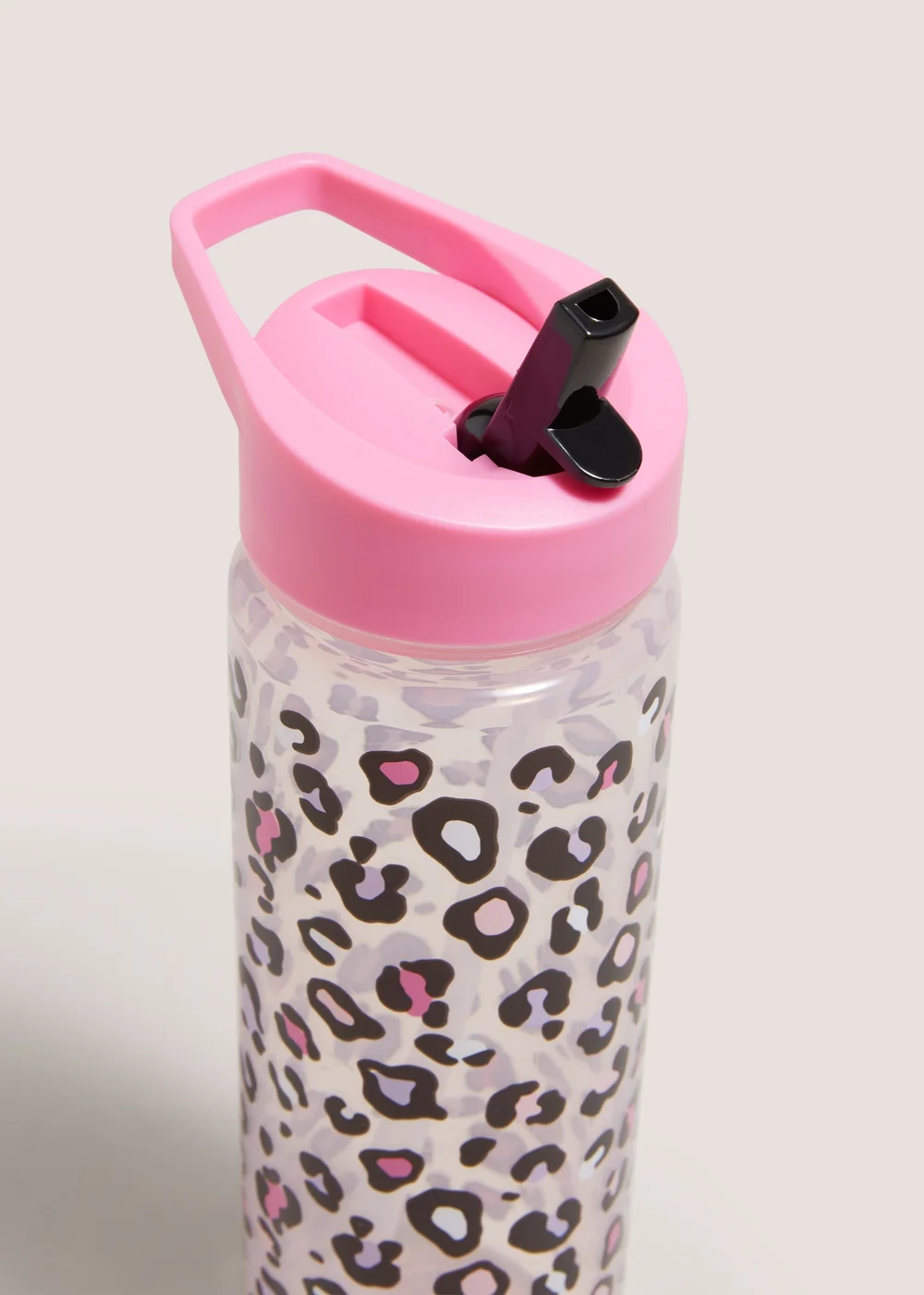 Pink Leopard Print Drinks Bottle (24x6.5cm) Image 2