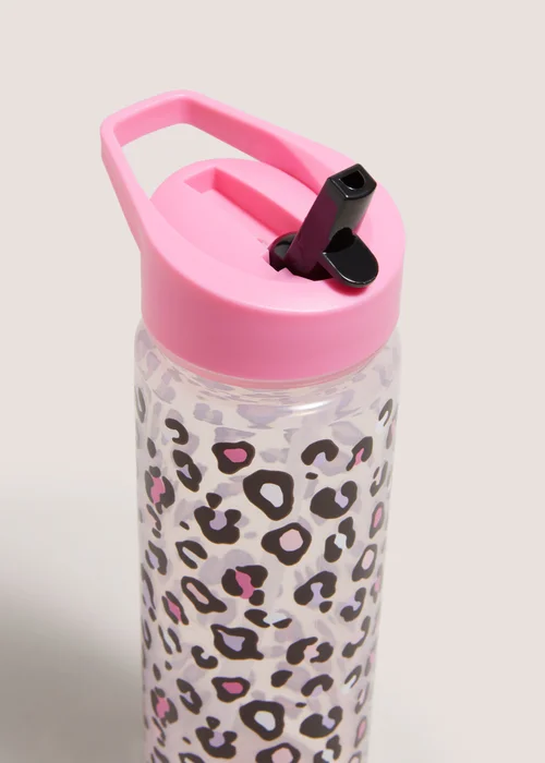 Pink Leopard Print Drinks Bottle (24x6.5cm) Image 2