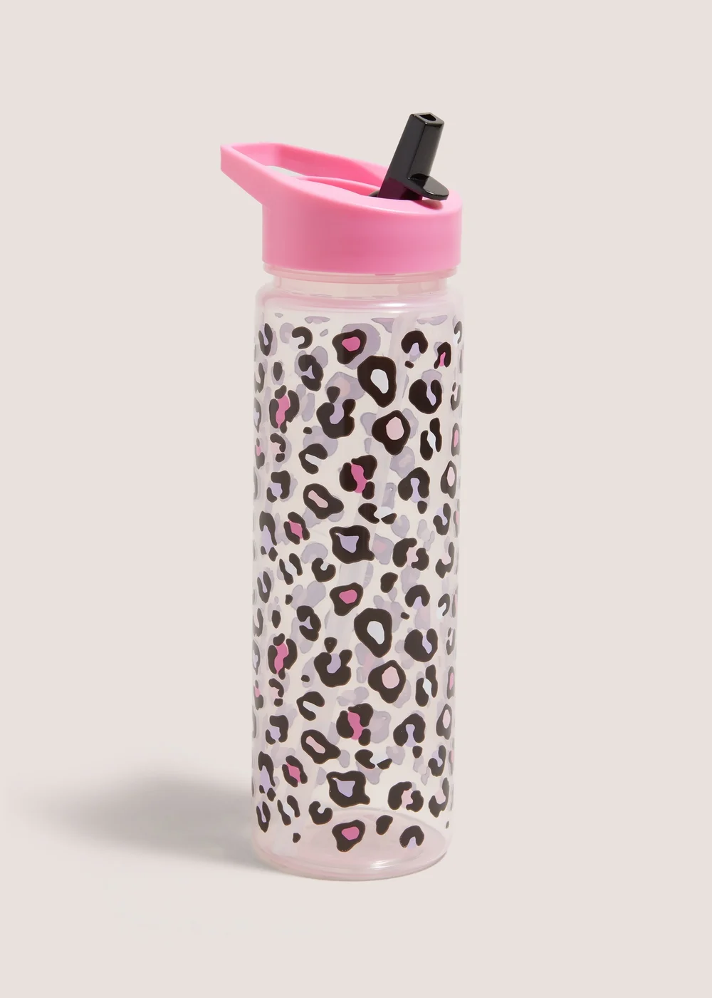 Pink Leopard Print Drinks Bottle (24x6.5cm) Image 1