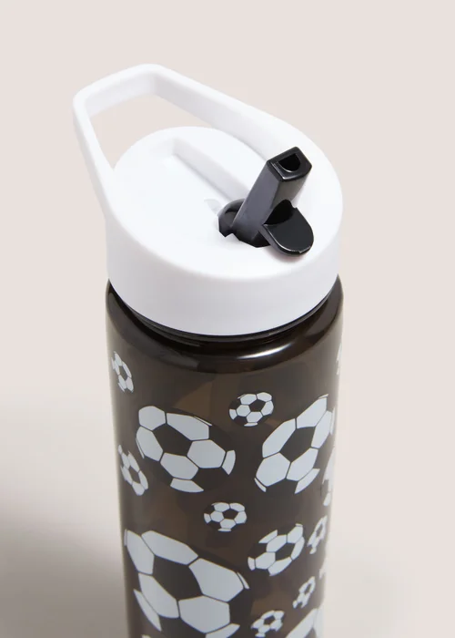Black Football Drinks Bottle Image 2