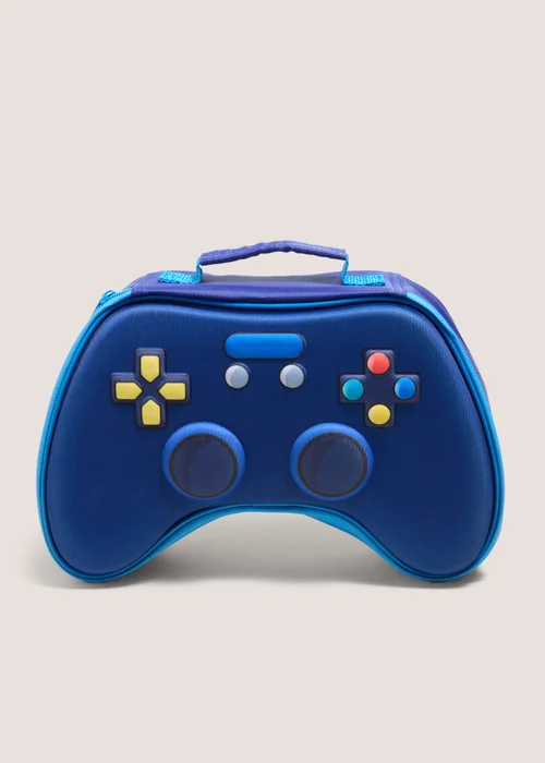 Blue Gaming Lunch Bag & Snack Box Image 1