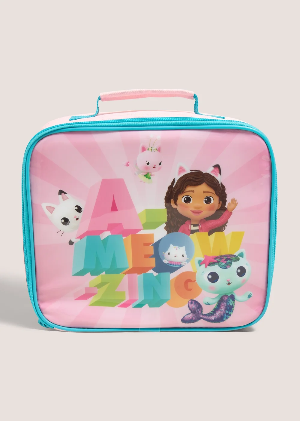 Gabby's Dollhouse Pink Lunch Bag & Bottle (25cmx 21cm) Image 1