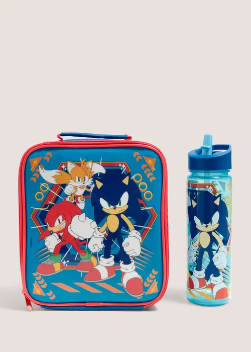 Sonic Blue Lunch Bag & Bottle (21cm x 24cm) Image 1