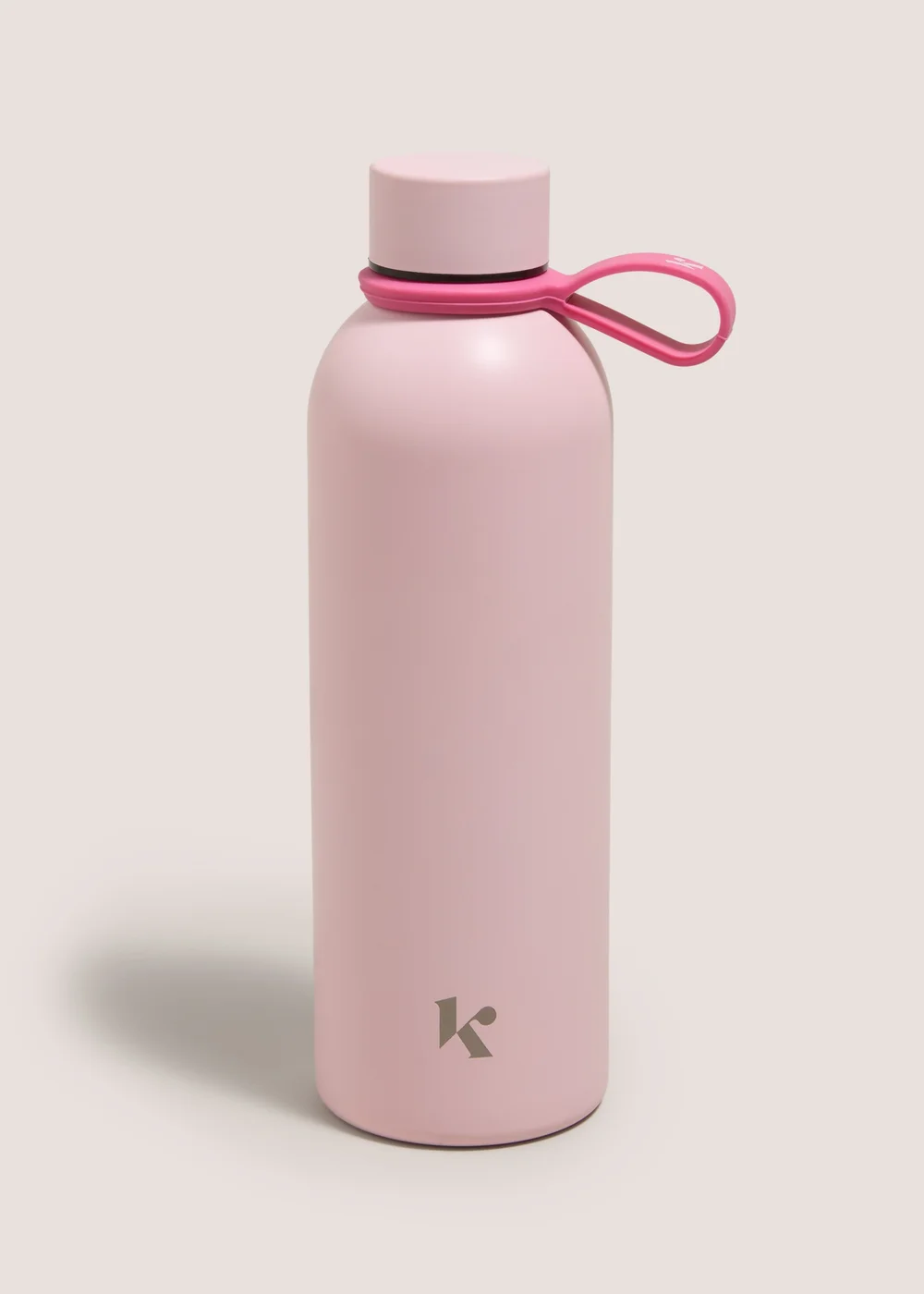 Pink Soft Touch Drinks Bottle Image 1