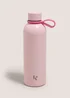 Pink Soft Touch Drinks Bottle Image 1