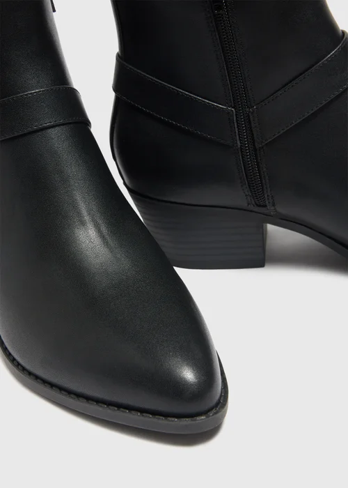 Black Western Boots - Size 3 Image 2
