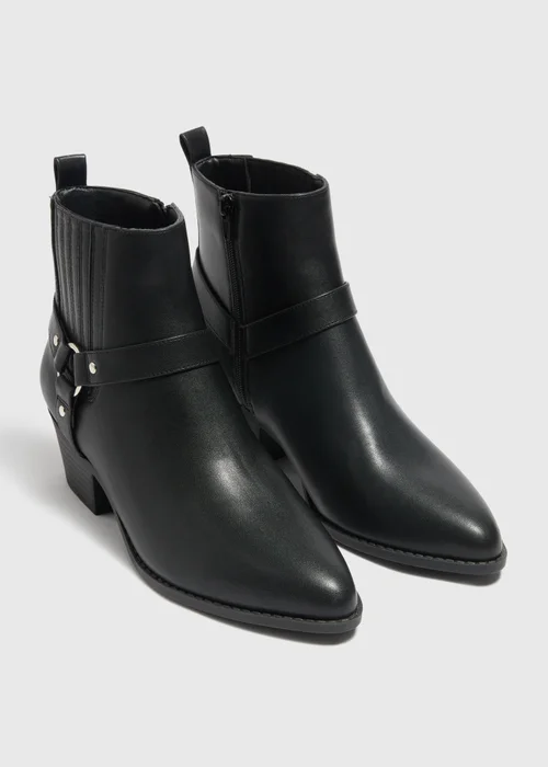 Black Western Boots - Size 3 Image 1