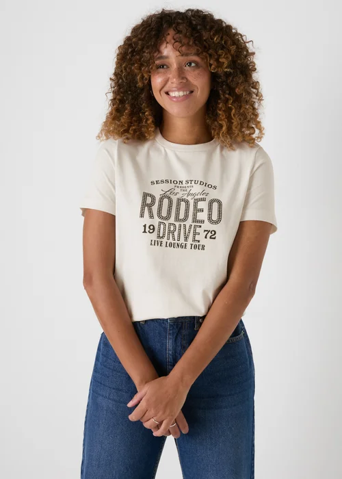 Cream Rodeo Drive T-Shirt - 8 Image 3