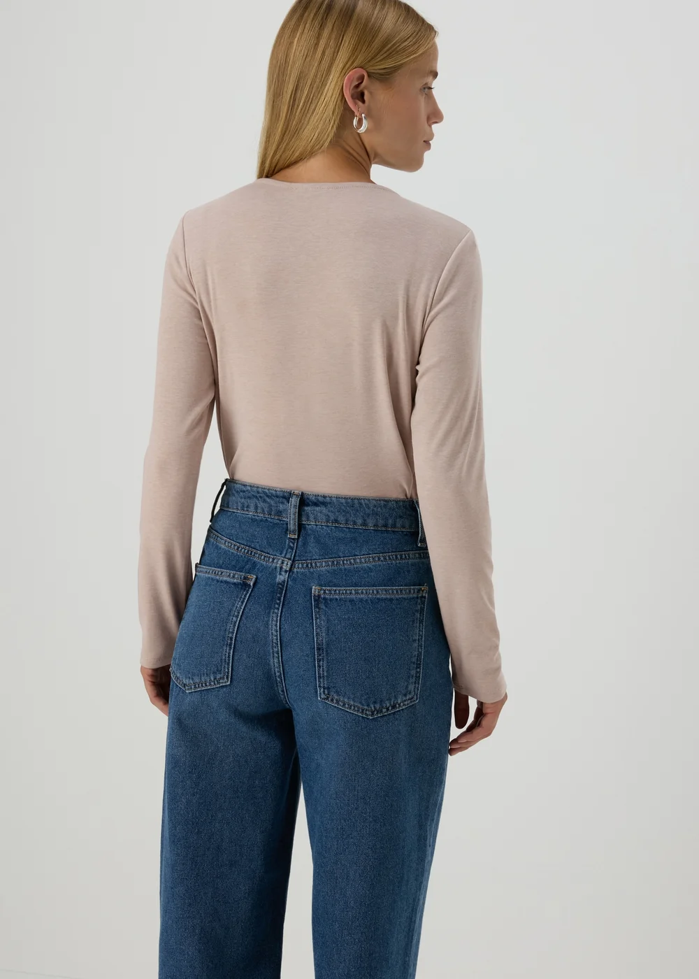 Beige Twist Neck Top - 8 Image 2