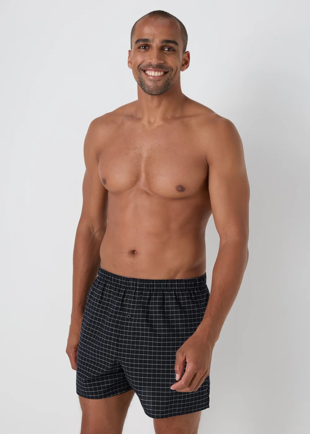 5 Pack Black Patterned Boxers - S Image 2