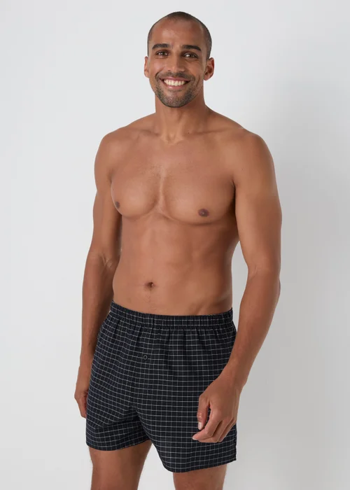 5 Pack Black Patterned Boxers - S Image 2