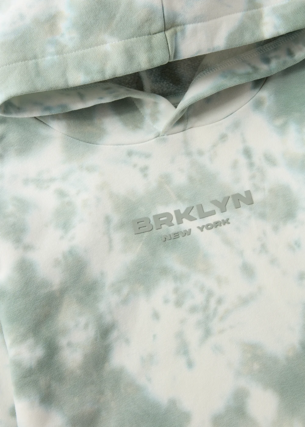 Boys Green Tie Dye Brooklyn Hoodie (7-15yrs) - 7 Yrs Image 2