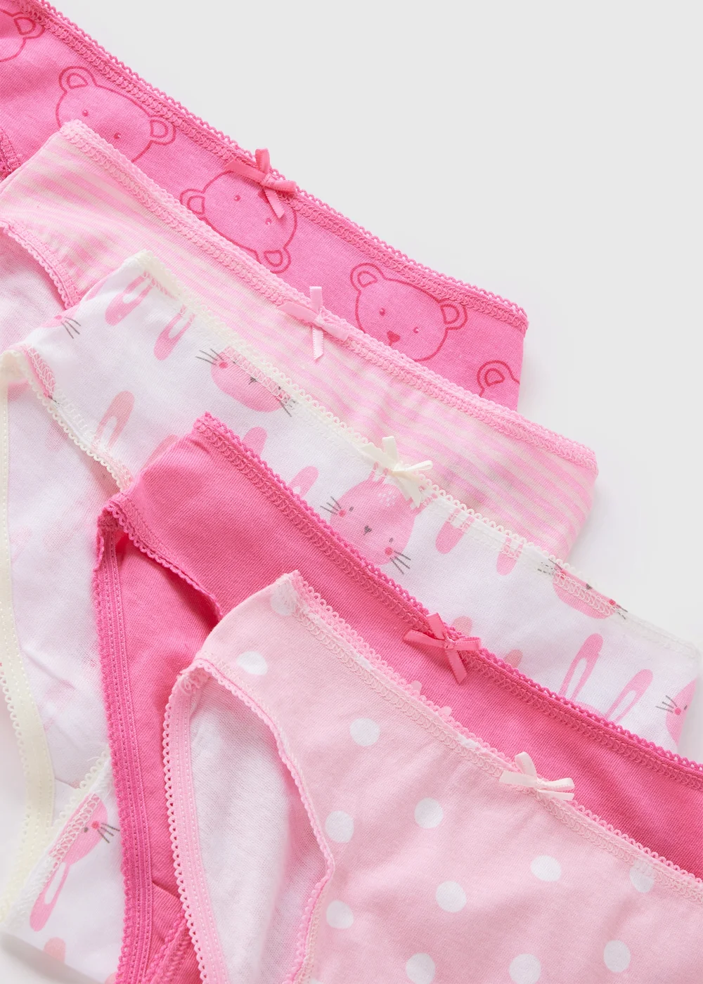 5 Pack Girls Pink Animal Knickers (2-13yrs) - 2-3 Yrs Image 2