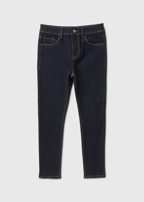 Boys Dark Denim Skinny Jeans (7-16yrs) - 8 Yrs Image 1
