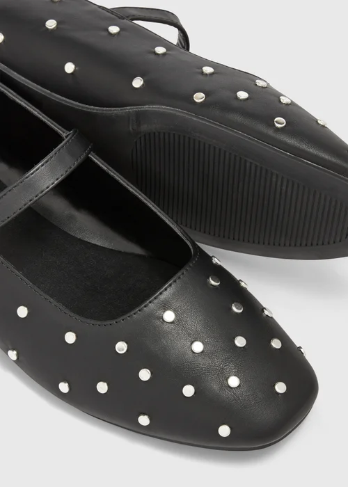 Black Stud Mary Janes - 6 Image 2