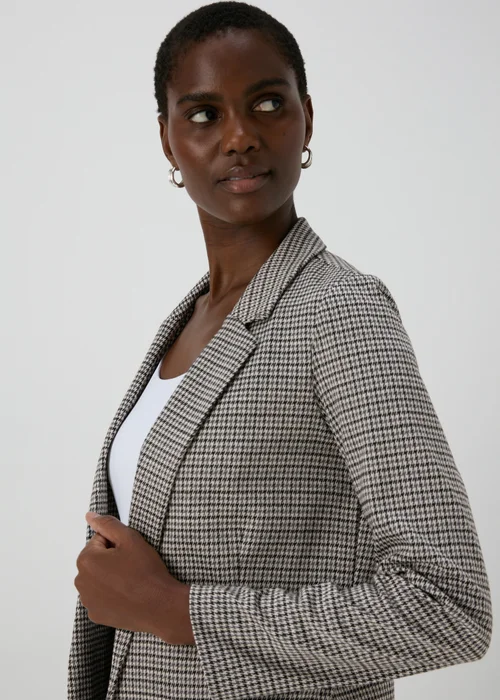 Et Vous Black Dogtooth Blazer - 8 Image 3