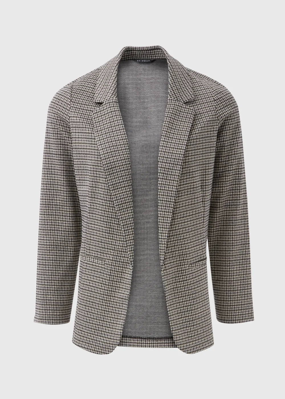 Et Vous Black Dogtooth Blazer - 8 Image 4