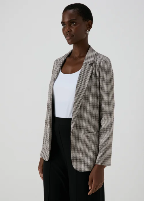 Et Vous Black Dogtooth Blazer - 8 Image 1