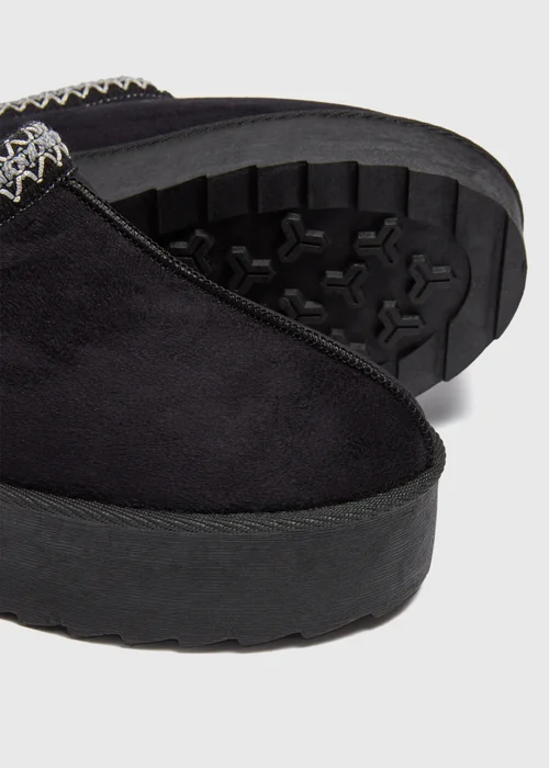 Black Snug Trim Mule - Size 3 Image 2