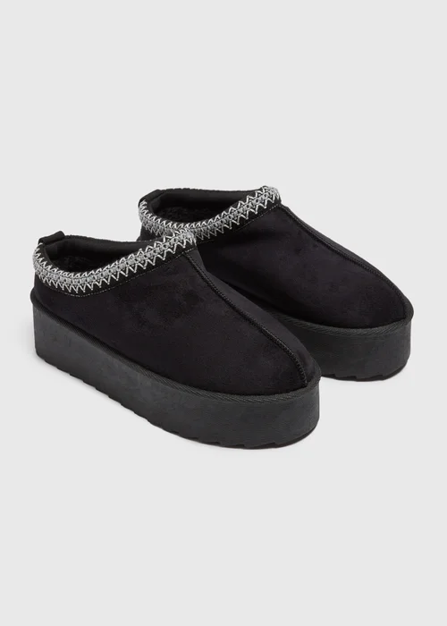 Black Snug Trim Mule - Size 3 Image 1