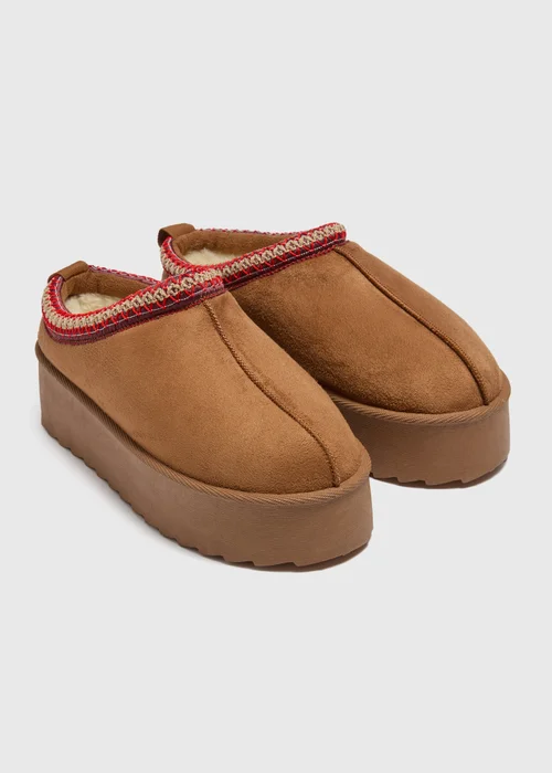 Tan Snug Trim Mule - 3 Image 1