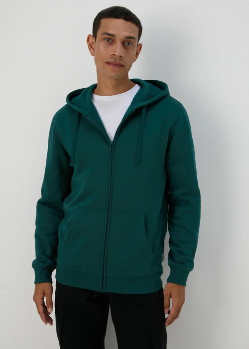 Green Essential Zip Hoodie - S Image 1