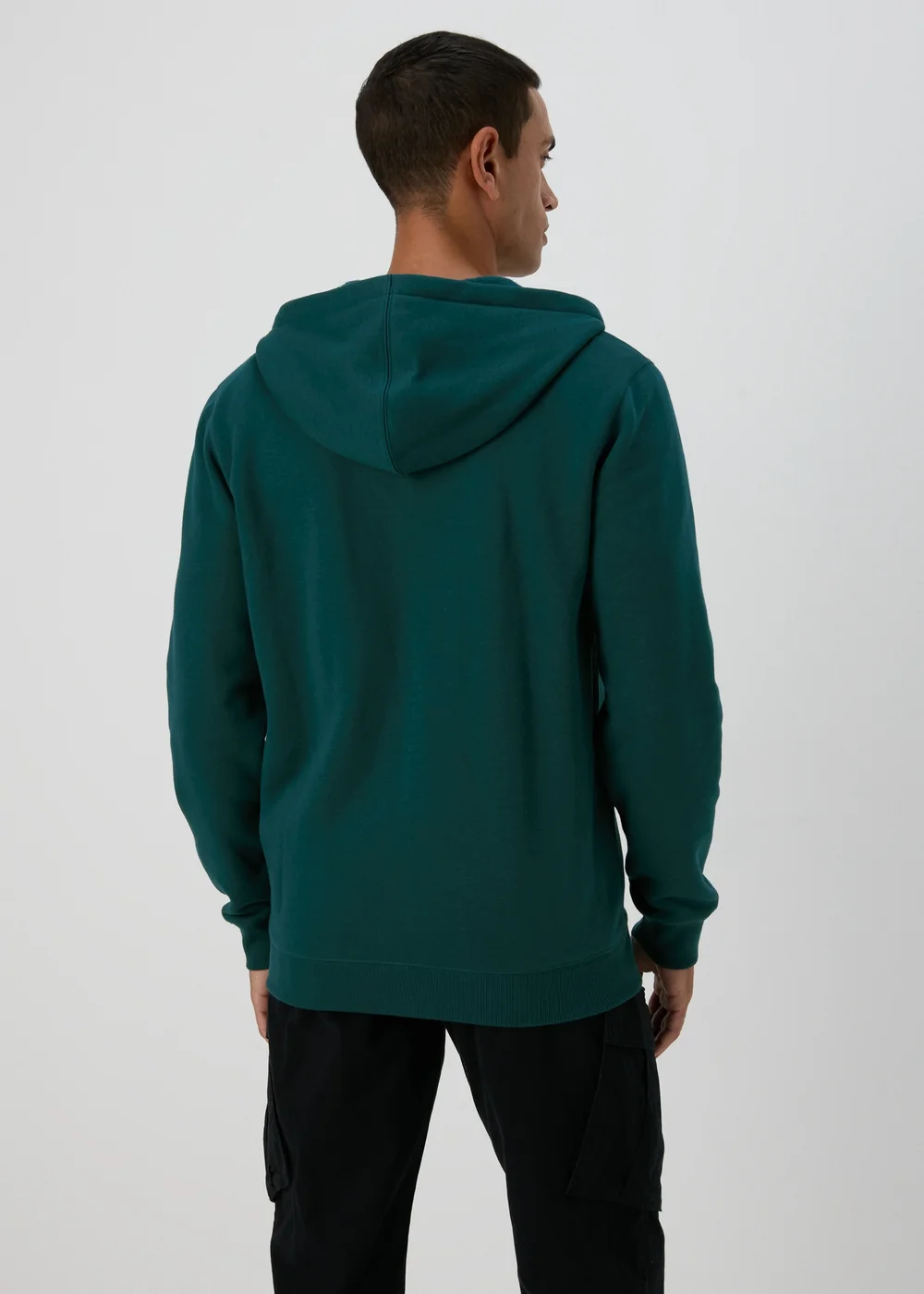 Green Essential Zip Hoodie - S Image 2
