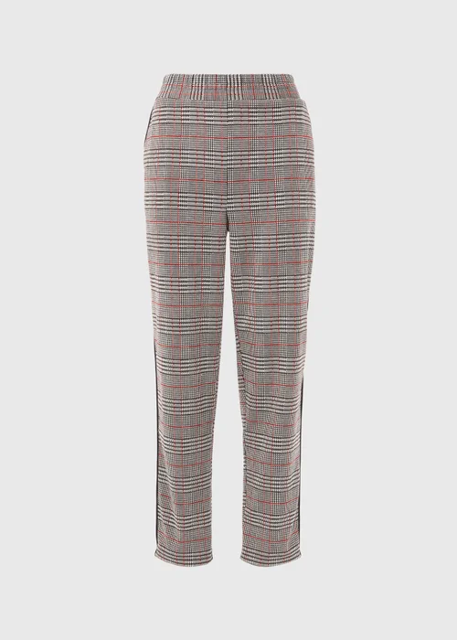 Red Check Tapered Joggers - 8 Image 5