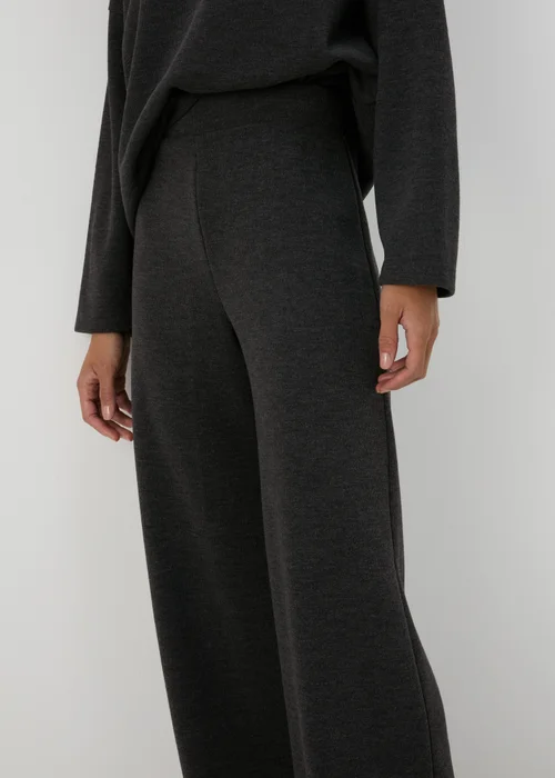 Grey Co Ord Soft Touch Wide Leg Trousers - 8 Image 3