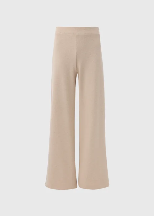Cream Co Ord Soft Touch Wide Leg Trousers - 8 Image 5