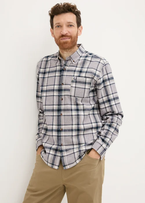 Lincoln Grey Grindle Check Shirt - S Image 1