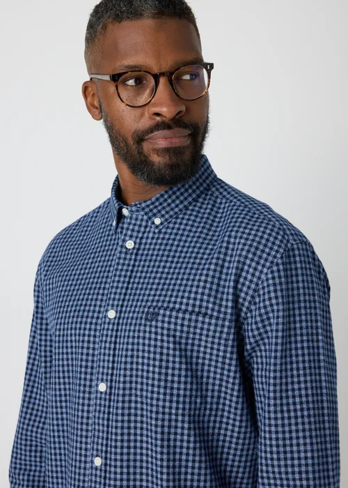 Lincoln Blue Gingham Check Shirt - S Image 3