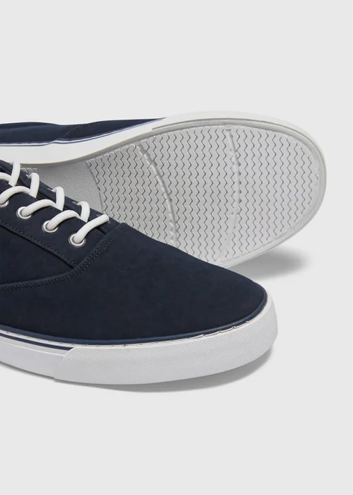 Navy Suede Canvas Pumps - Size 6 Image 2
