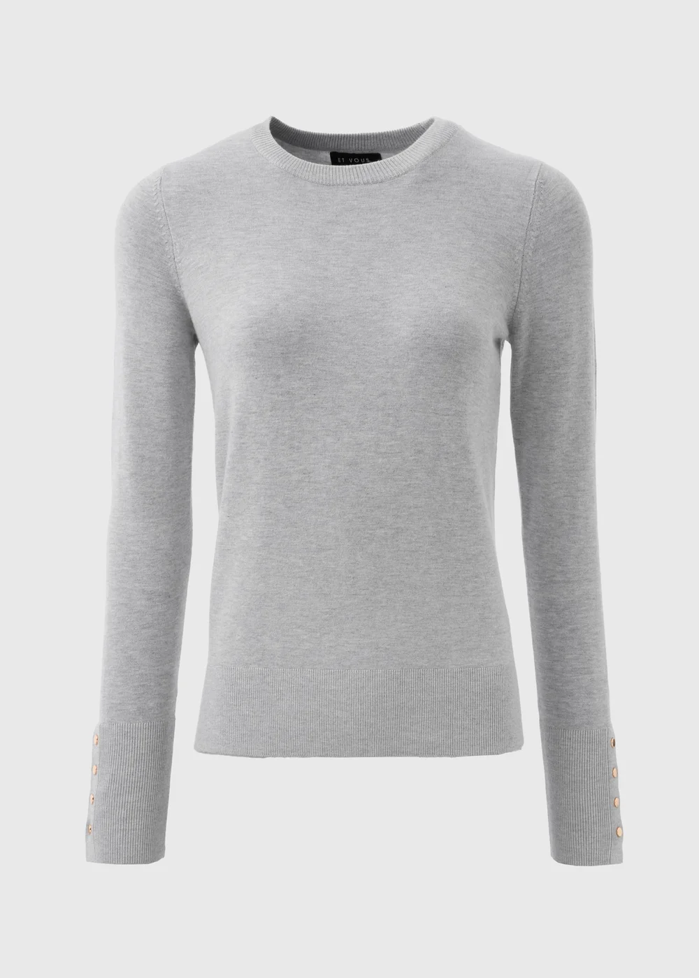 Et Vous Grey Gauge Jumper - 8 Image 4