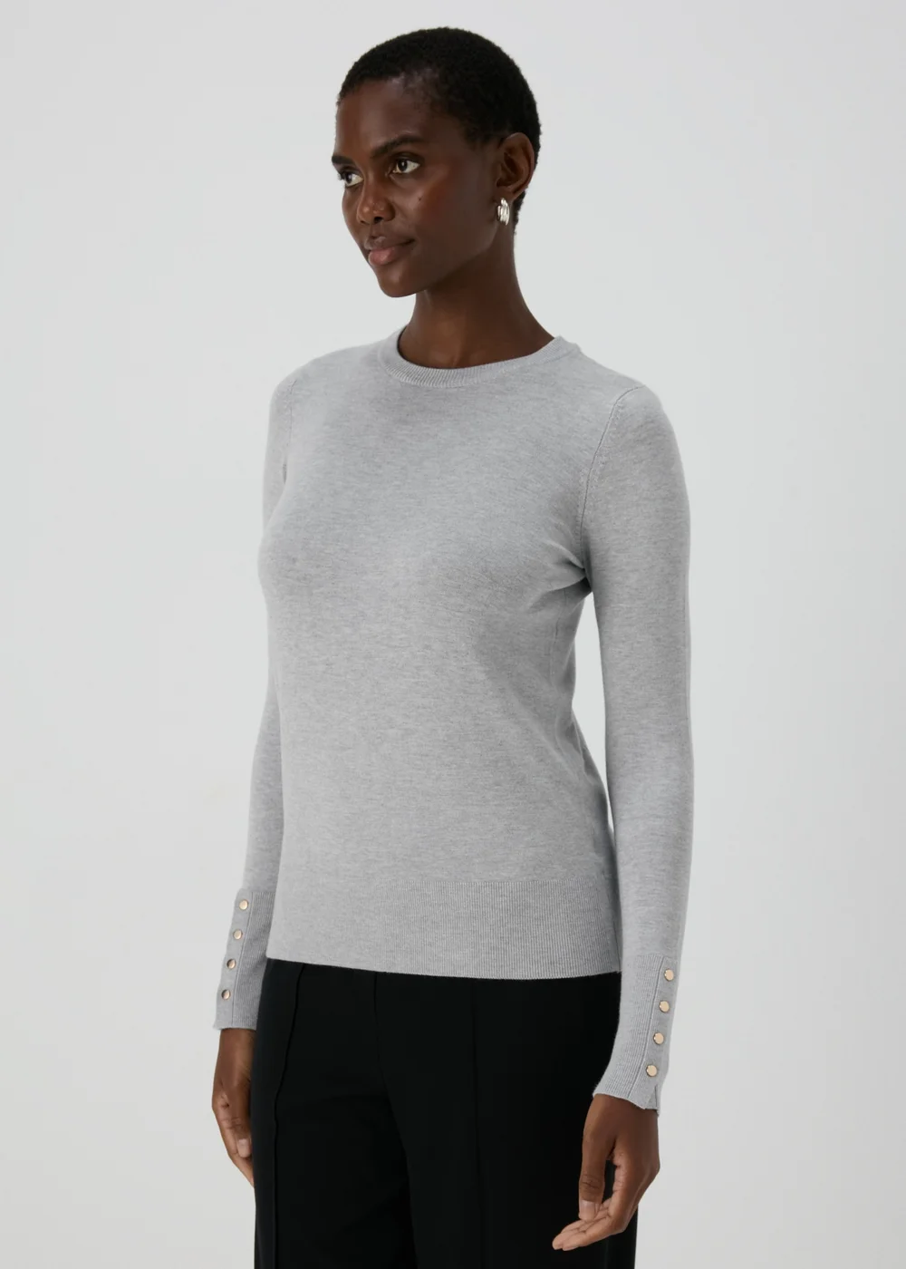 Et Vous Grey Gauge Jumper - 8 Image 1