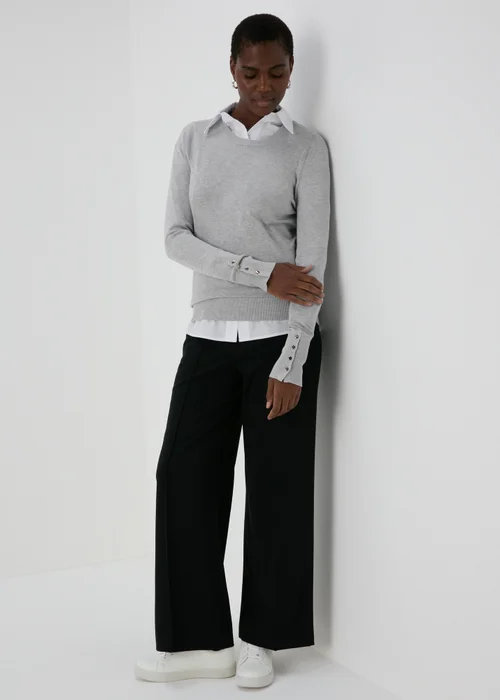 Et Vous Grey Gauge Jumper - 8 Image 3