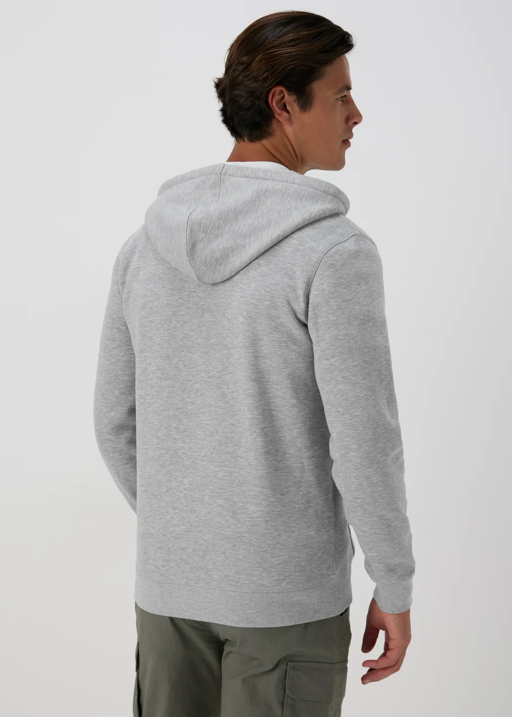 Grey Zip Up Hoodie - S Image 2